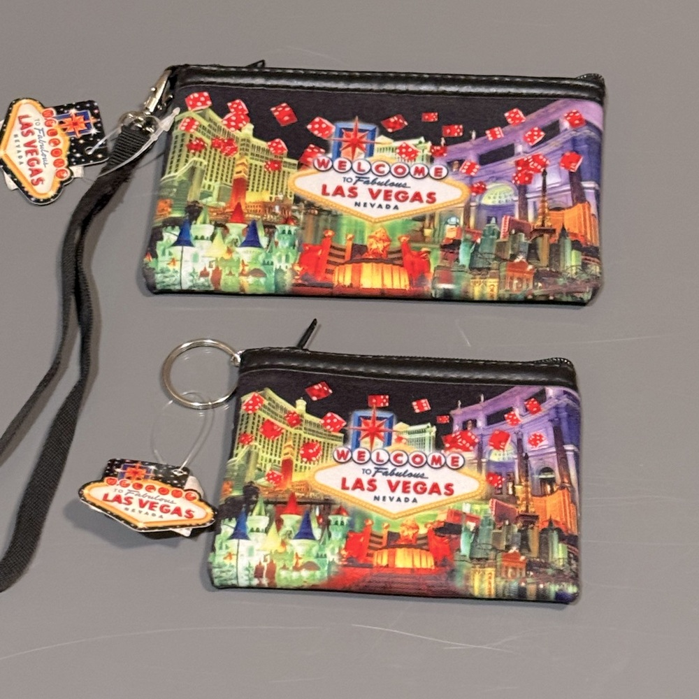 Las Vegas Souvenir Change Purse (2) set of two included.